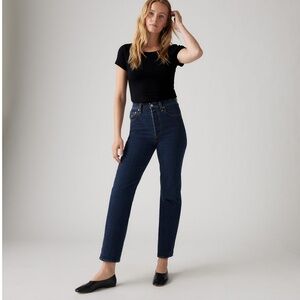 Levi’s Ribcage Ankle Straight Jeans (27)
